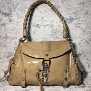 Francesco Biasia Patent Leather Satchel